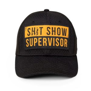 SH*T SHOW SUPERVISOR STRETCH FIT HAT – BLACK