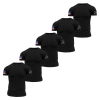 USA FLAG BASIC T-SHIRTS – BLACK – 5 PACK