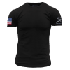 USA FLAG BASIC T-SHIRT – BLACK