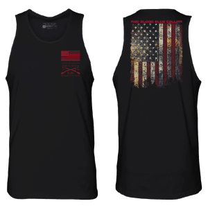 RED BLOOD BLUE COLLAR? TANK – BLACK