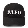 FAFO DAD HAT – BLACK