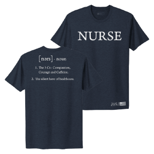 WOMEN’S NURSE DEFINED BOYFRIEND FIT T-SHIRT – MIDNIGHT NAVY