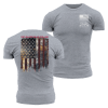 RED BLOOD BLUE COLLAR? T-SHIRT – DARK HEATHER GRAY
