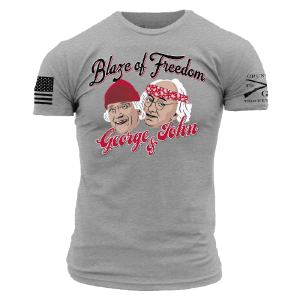 BLAZE OF FREEDOM T-SHIRT – DARK HEATHER GRAY