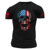 AMERICAN REAPER SKULL T-SHIRT – BLACK