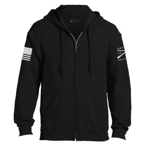 GRUNT STYLE BASIC FULL-ZIP HOODIE – BLACK