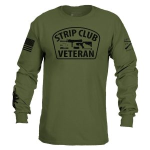 STRIP CLUB VETERAN LONG SLEEVE – MILITARY GREEN