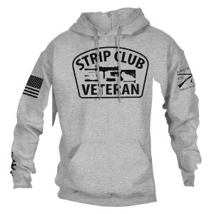 STRIP CLUB VETERAN HOODIE – SPORT GRAY