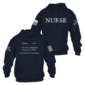 NURSE DEFINED HOODIE – NAVY