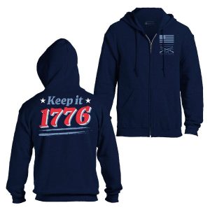 KEEP IT 1776 FULL-ZIP HOODIE – NAVY