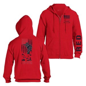 RED FRIDAY FULL-ZIP HOODIE – RED