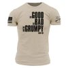 THE GOOD. THE BAD. THE GRUMPY. T-SHIRT – SAND