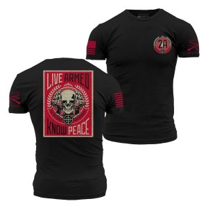 LIVE ARMED T-SHIRT – BLACK
