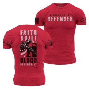 BLESSED BE THE DEFENDER T-SHIRT – RED