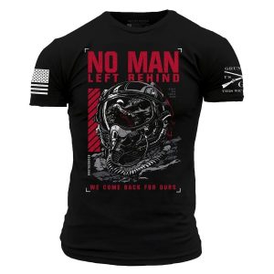 NO MAN LEFT BEHIND T-SHIRT – BLACK