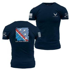 USAF – FINGER-FOUR FORMATION T-SHIRT – MIDNIGHT NAVY