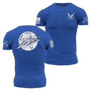 USAF – F-15 FURY T-SHIRT – ROYAL