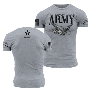 ARMY – EAGLE T-SHIRT – DARK HEATHER GRAY