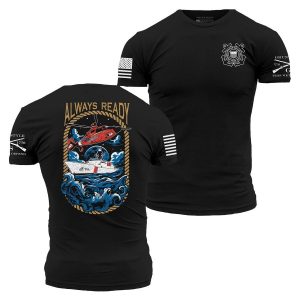 USCG – ALWAYS READY T-SHIRT – BLACK