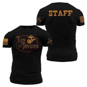 USMC – TUN TAVERN STAFF T-SHIRT- BLACK