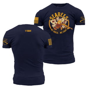 USN – WE BUILD, WE FIGHT T-SHIRT – NAVY
