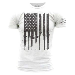 RIFLE FLAG T-SHIRT – WHITE