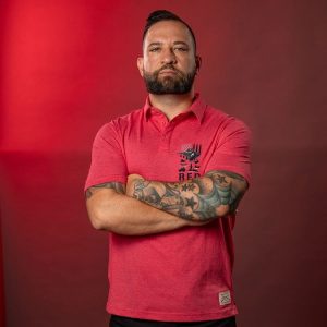 RED FRIDAY CRUISER POLO – HEATHER RED