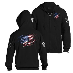 STILL STANDING FULL-ZIP HOODIE – BLACK