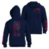 RED FRIDAY FULL-ZIP HOODIE – NAVY
