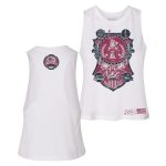 WOMEN’S 250TH COMMEMORATIVE RACERBACK CROPPED TANK – WHITE