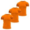 BASIC T-SHIRTS – SAFETY ORANGE – 3 PACK