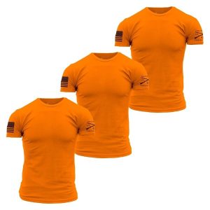 BASIC T-SHIRTS – SAFETY ORANGE – 3 PACK