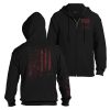 1776 FLAG FULL-ZIP HOODIE – BLACK