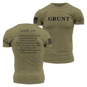 GRUNT DEFINED T-SHIRT – MILITARY GREEN