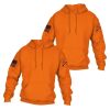 BASIC HOODIE SAFETY ORANGE 2 PACK