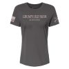 WOMEN’S GRUMPY OLD MOM RELAXED FIT T-SHIRT – ASPHALT