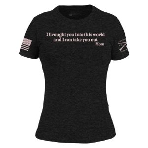 WOMEN’S TAKE YOU OUT SLIM FIT T-SHIRT – VINTAGE BLACK