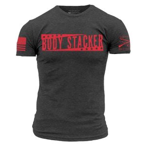 BODY STACKER T-SHIRT – CHARCOAL