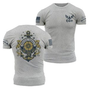 USN – NAUTICAL TRAVELER T-SHIRT – ATHLETIC HEATHER