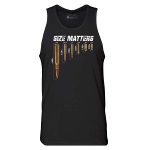 MEN’S SIZE MATTERS TANK – BLACK