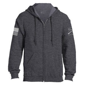 GRUNT STYLE BASIC FULL-ZIP HOODIE – DARK HEATHER GRAY